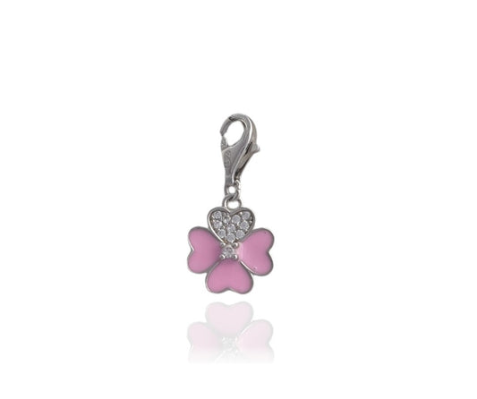 Pink Flower Charms