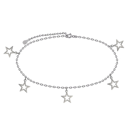 Ankle Bracelet with Stars